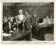 TIGHT SPOT-8x10 PROMO STILL-GINGER ROGERS-EDWARD G ROBINSON-1955 G/VG