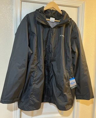 Columbia Women's Arcadia II Jacket 3XL OMNI-TECH 1534113 Black