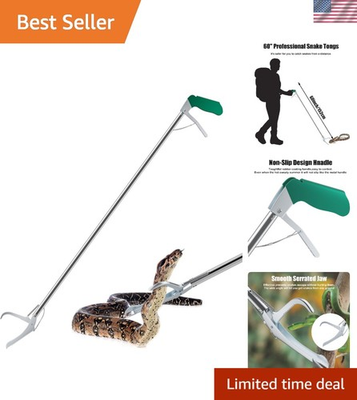 #ad 60quot; Professional Snake Tongs Stainless Steel Safe amp; Durable Handling Tool $60.00