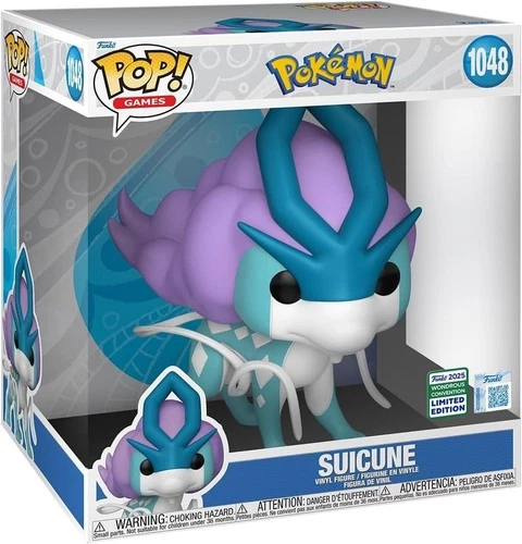 Limited Edition FUNKO POP! SUICUNE #1048 POKEMON Jumbo WONDERCON 2025 Exclusive