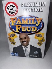 Family Feud Platinum Edition Card Game Night 2-4 Players Board Harvey New D 