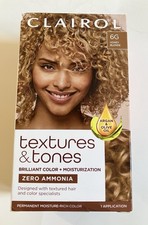 Clairol Textures  Tones Permanent Moisture Rich Color Hair Dye,6G Honey Blonde