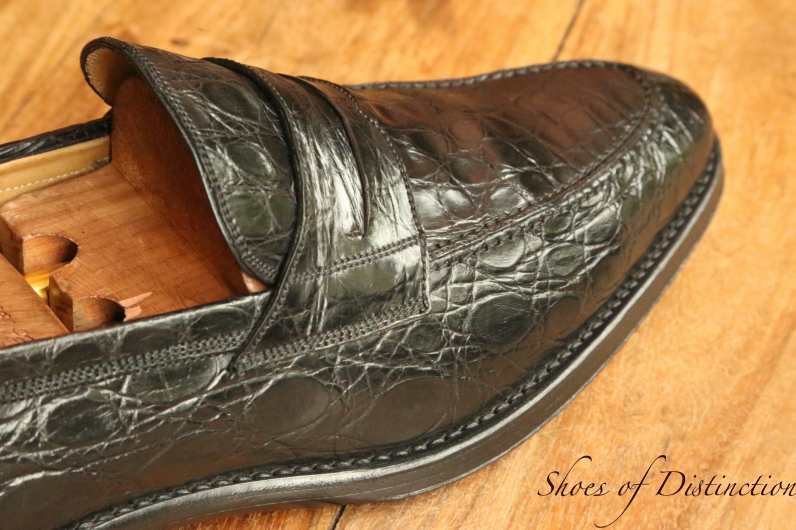 Bally Black Alligator Shoes Penny Loafers Mens UK 9 US 10 EU 43 RRP £4,800