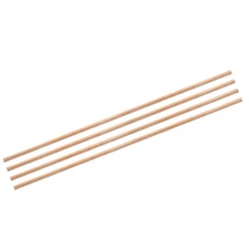 4 Pack Pure Copper Round Rod 6.5mm/0.26 Inch Dia 13.94 Inch Length Copper Rod