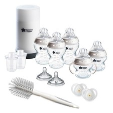 Tommee Tippee Natural Start Ready For Baby Bottle Set 5Oz 9Oz Self-Sterilizing