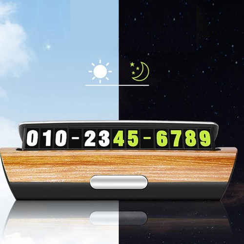 Car Phone Number Recorder' Temporary Parking Number For Automobiles Plate X S3N9 - Picture 6 of 17