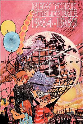 New York City 1964 World's Fair Unisphere Vintage Poster Print Travel Tourism