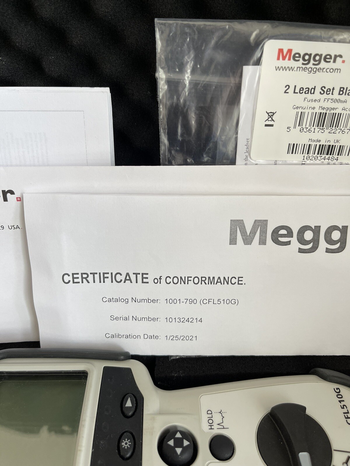 Megger Cfl510g Cable Fault Locater,0-15,000 (SHIPS NEXT DAY)