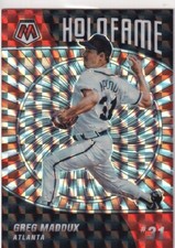 2022 MOSAIC PRIZMS HOLOFAME GREG MADDUX ATLANTA BRAVES PRIZM PARALLELS GE-1618