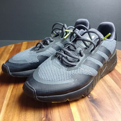 Adidas ZX 1K Boost Men's 9.5 Shoes Grey Solar Yellow Core Black H01258 Sneakers