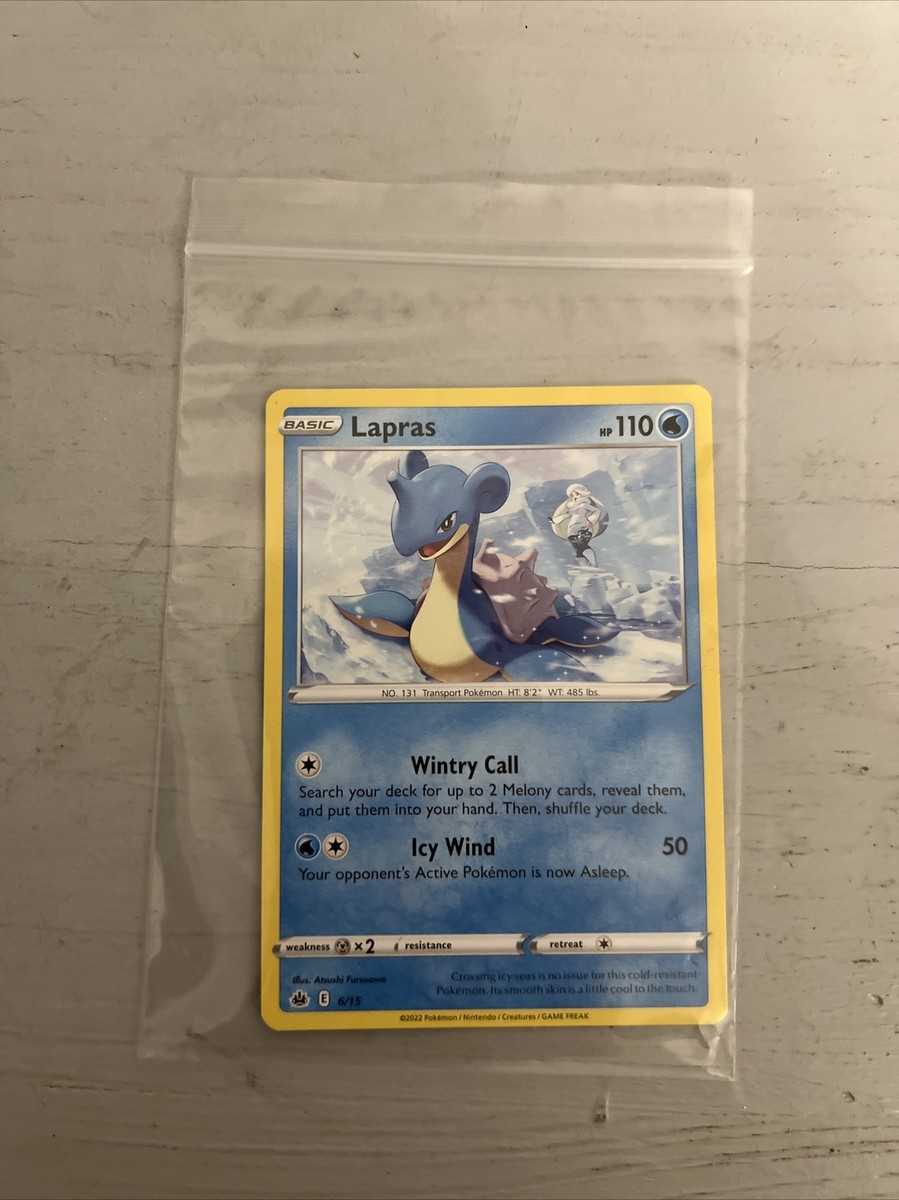 lapras pokemon card value 6/15 V MAX Celebrate the legacy of your favorite tabletop game with this Lapras 2023 Pokemon Crown Zenith Galarian Gallery #GG05 PSA Authenticated 8 Card POKMON CARD LAPRAS 110 WINTRY