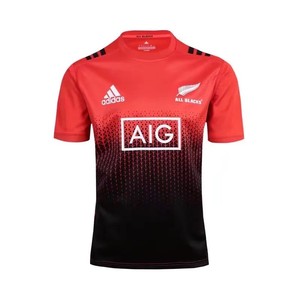 red and black rugby jersey