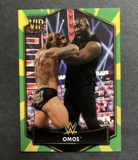2021 Topps Transcendent WWE VIP Party Exclusive Yellow Green OMOS Card   1/1