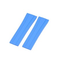 22x18mm Blue Rubber Watch Strap For Breitling Diver Pro