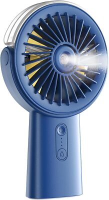 Handheld Misting Fan Portable, 4000mAh Rechargeable Small Personal Water Spray..