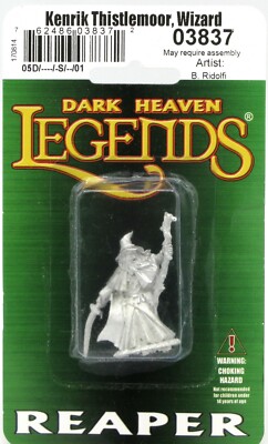 Reaper 03837 Kenrik Thistlemoor Wizard (DHL) Warrior-Mage Adventurer Miniature 