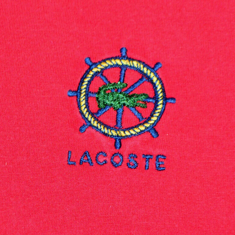 Camisa De Colección Izod Lacoste Manga Corta Cuello Alto Roja Para Hombres M Envíos Rueda Gator Foto 3 de 4