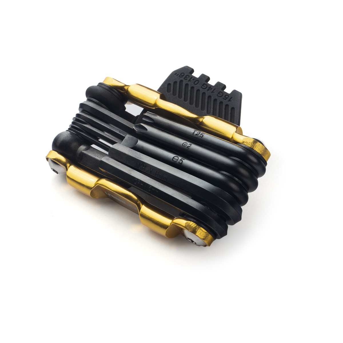 Multi-outils Vélo Airsmith 14-en-1 – Pliant, Avec Dérive-chaîne, Noir, Aluminium