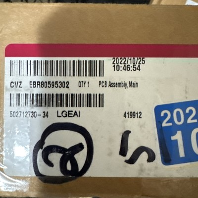 LG EBR80595302 Range Oven Control Board Genuine OEM - Open Box