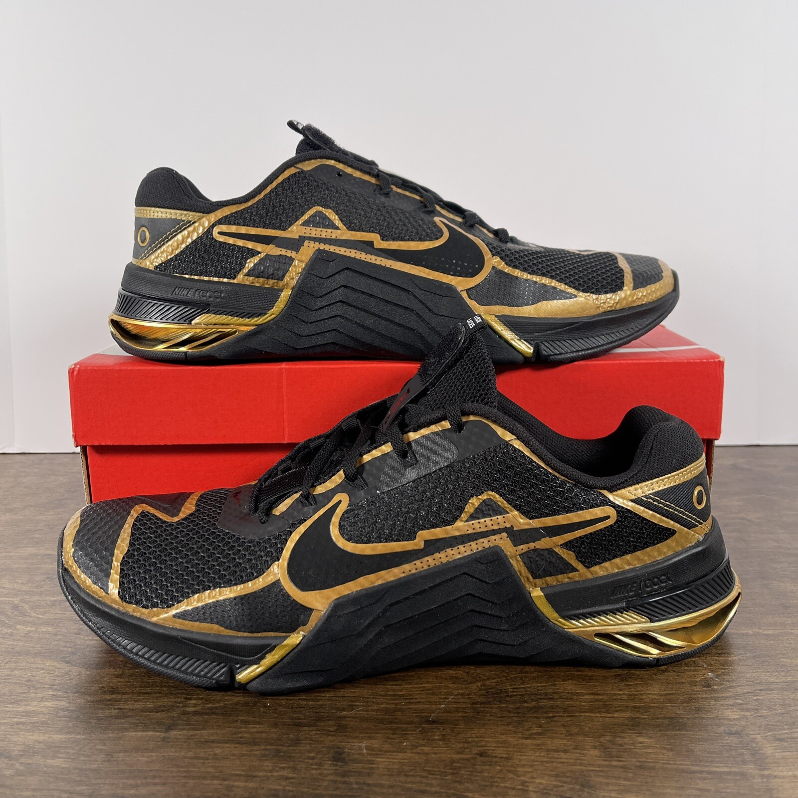 Nike Metcon 7 Mat Fraser PE Metallic Gold Black DA8103 007 Mens Size 12.5 |  eBay