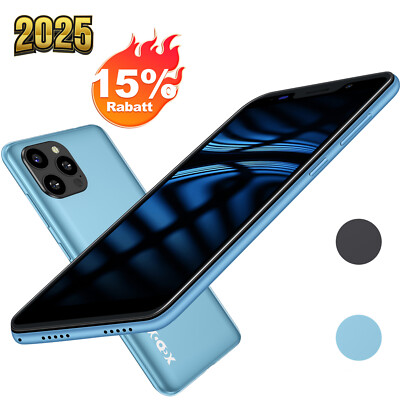Smartphone 5,5 Zoll Android Dual SIM Handy Ohne Vertrag Quad Core NEU 5MP 8/16GB