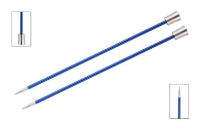 KnitPro Zing Metall 25 cm 10'' / 30 cm 12'' gerade einspitzige Stricknadeln