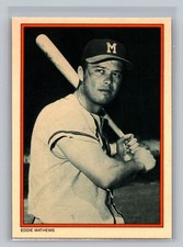 Eddie Mathews 1985 Topps Circle K All Time Home Run Kings #11 Baseball MLB Card