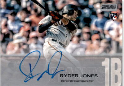 2018 Stadium Club #SCA-RJ Ryder Jones Autographs San Francisco