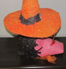 Vintage Paper Mache Witch Pinata 20" Tall Halloween Decor — photo 8