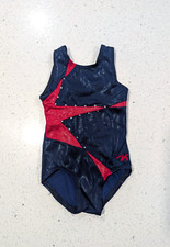 PATRIOTIC GK ELITE Gymnastics Dance Leotard Extra Small Red Blue Olympic STONES