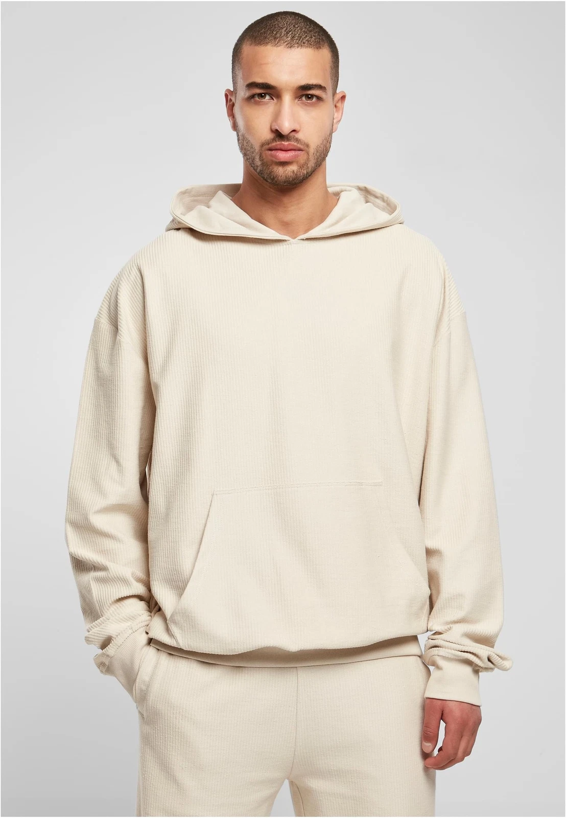 SACAI Urban Classics Rib Terry Boxy Hoody pullover felpa con cappuccio oversize uomo
