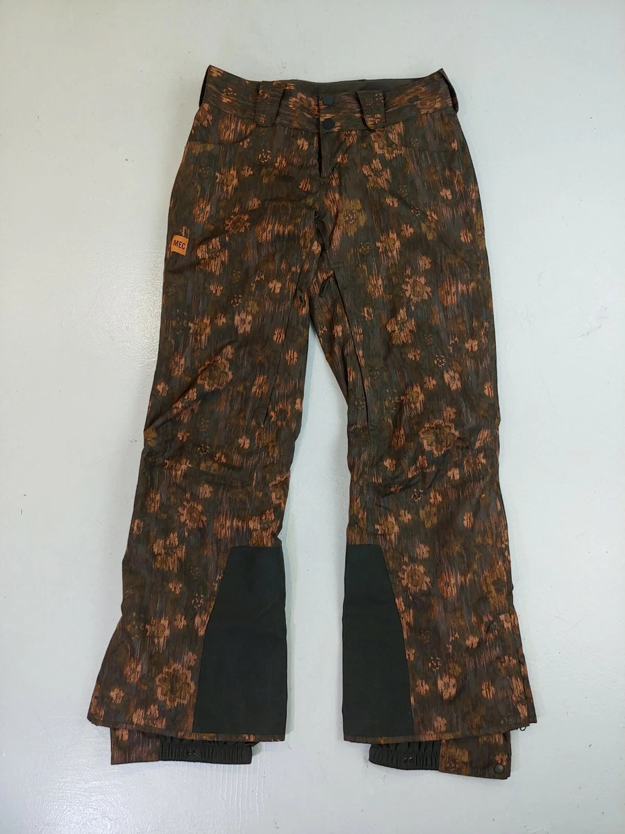 MEC Mountain Equipment Snow Pants size 4 women s regular fit ski board aop