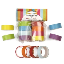 Incraftables Colored Masking Tape (8 Colors). Assorted Colorful Craft Tape