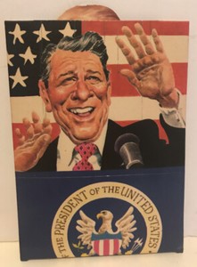 RARE RONALD REAGAN & NANCY POP UP CARD SECOND NATURE HARRY NORTH ENGLAND 1985