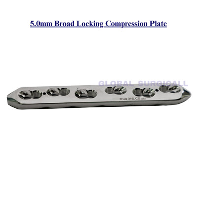 Veterinary 5.0mm Broad Locking Compression Plate Lot of 10pcs SS