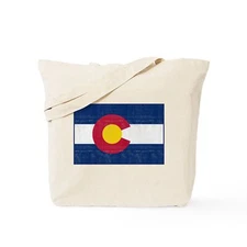 CafePress Colorado Flag Natural Canvas Tote Bag, Cloth Shopping Bag (160131125)