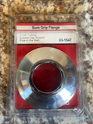 LASCO 03-1547 Sure Grip Flange Chrome (Fits 1-1/4  Tubing (Covers Gap)