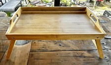 Rossie Home Bamboo Bed Tray / Workstation/ Space For Laptop/Tablet/Phone