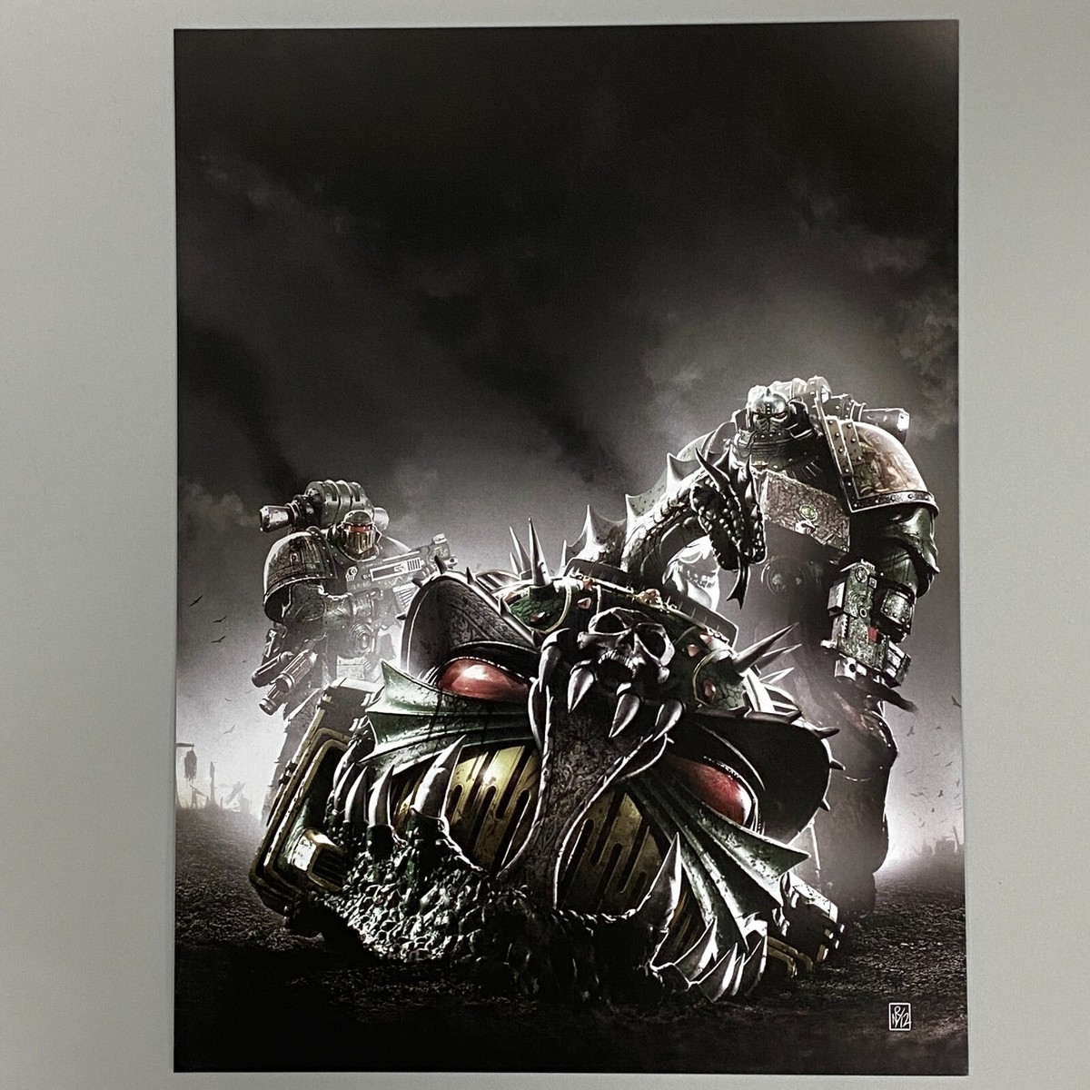 SALAMANDERS SCORCHED EARTH HORUS HERESY ART PICTURE POSTER