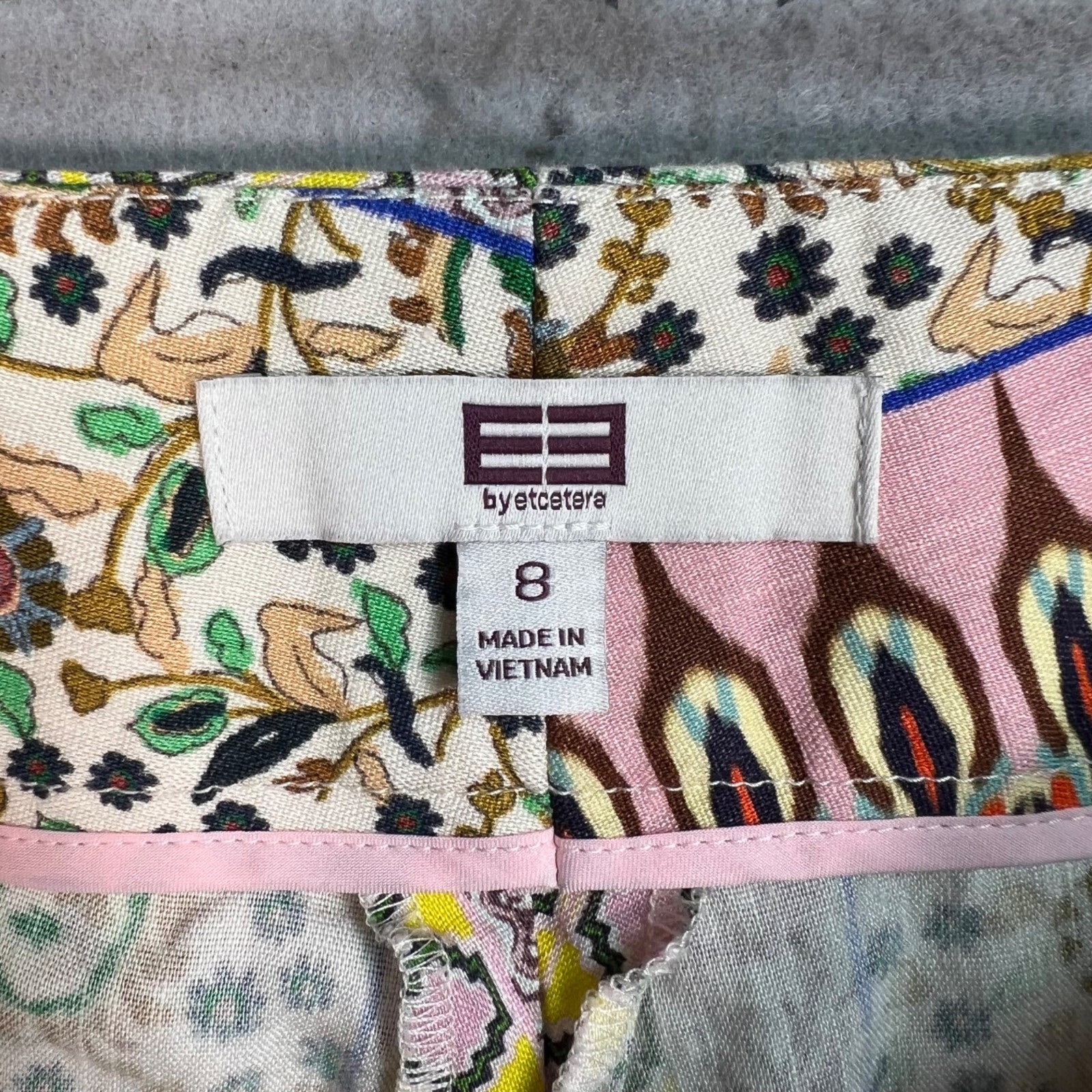 E3 By Etcetera Womens Multicolor Patterned Flared… - image 3