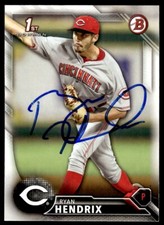 2016 Bowman Draft Ryan Hendrix Auto Cincinnati Reds #BD-56 Signed Paper