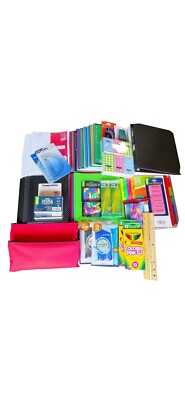 School Supply lot for College, High or Middle School, 75 Pieces
