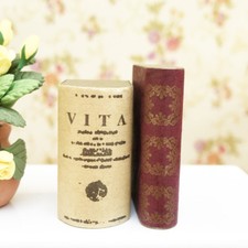 2pcs Classic Old Books Paper Vintage Dollhouse Miniature 1:12 Scale Accessories