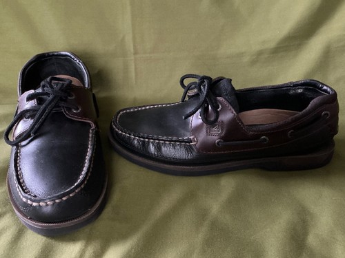 Sperry Mako Canoe Moc Boat Shoes Amaretto/ Brown Men’s 9.5M EXC Top Sider 2 EYE - Picture 2 of 10