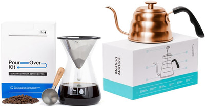 Pour Over Coffee Maker & Kettle Set for Perfect Brews