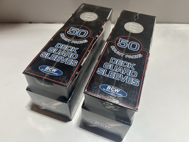 BCW Thick Card Sleeves 2 - 50 Count Packs Colored Sleeves 1500 Sleeves Total New