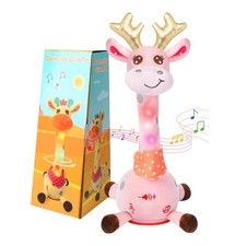 Dancing Giraffe Musical Plush Toy, Recording Repeating Talking Giraffe Baby...