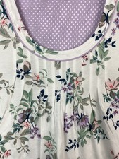NWT Miss Elaine M Nightgown Lilac Print Sleeveless Cottage Core MSRP 72