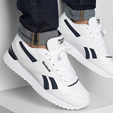 Reebok Classic Style Trainers All Sizes Glide White Navy BNIB Classics RGWNB2