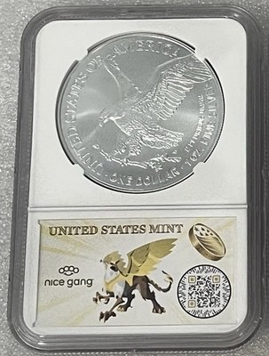 2025 NICE GANG 8th ERA Label Eagle Privy 1oz Silver Eagle MS70 NGC
